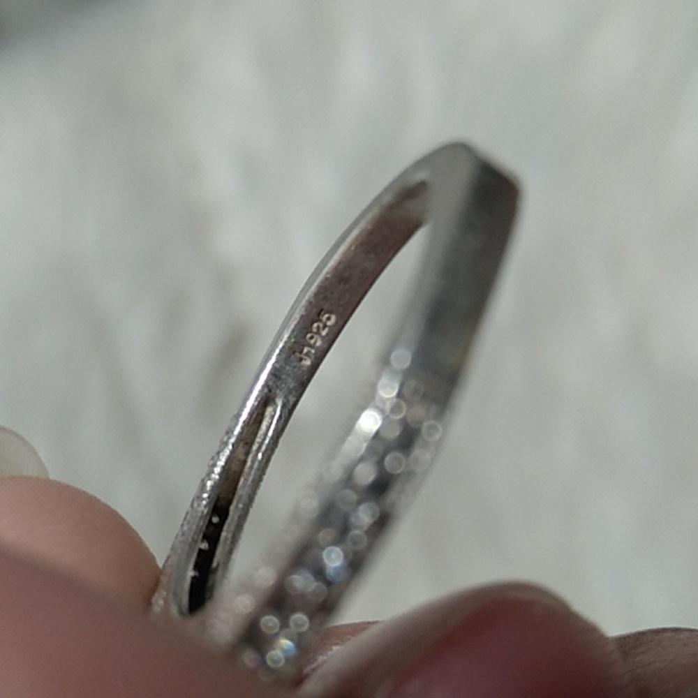 FINAL SALE! Stunning Sterling Silver 925 Cz Ring ๐ Size 7 - Picture 8 of 14